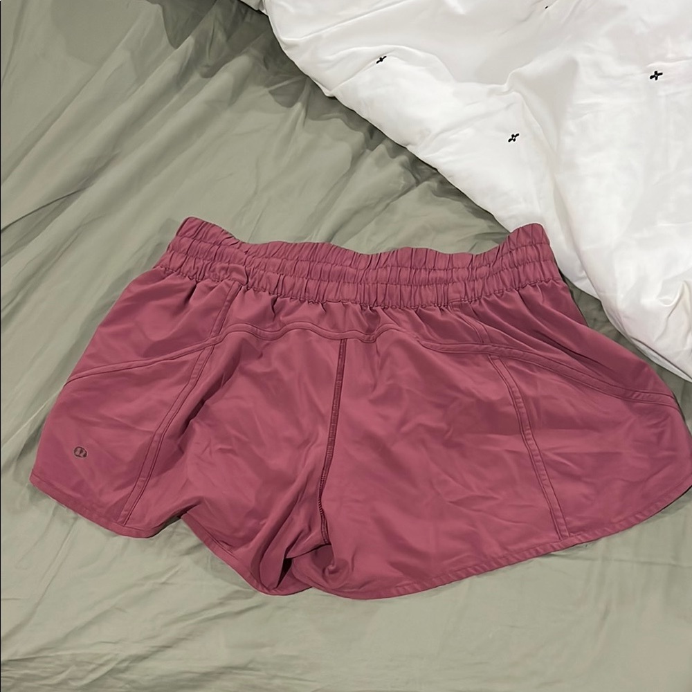 Lululemon Athletica Pink Athletic Shorts Lightweight Elastic Waist